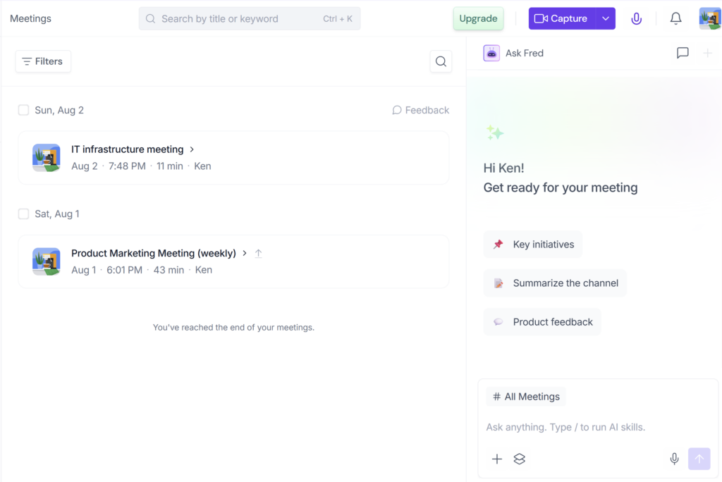 AI hands-on test results for transcript summary and action items