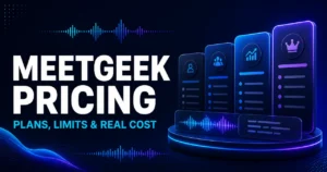 MeetGeek pricing plans and transcription limits explained